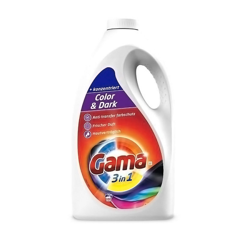 Гель для прання Gama Color &amp; Dark 100 циклів прання, 4.5 л